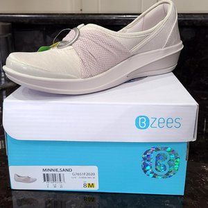 BZees Minnie Comfort Slip on Wedge - Sand Color